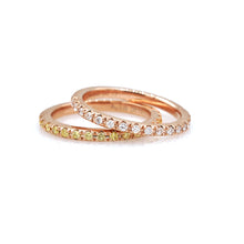 Load image into Gallery viewer, Double Pinky Diamond Eternity Ring - aviadiamonds