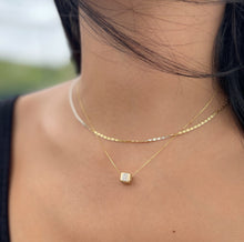 Load image into Gallery viewer, Initial Cube Necklace