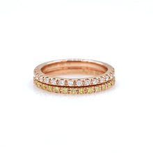 Load image into Gallery viewer, Double Pinky Diamond Eternity Ring - aviadiamonds
