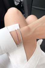 Load image into Gallery viewer, Pink Sapphire Tennis Bracelet - aviadiamonds