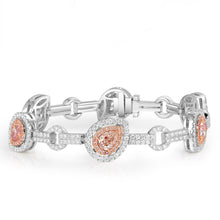 Load image into Gallery viewer, La Reine Light Pink Diamond Bracelet - aviadiamonds