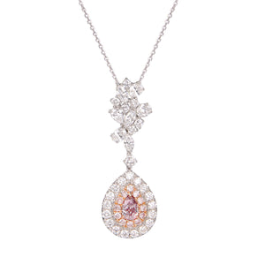 Pink Diamond Pendant - aviadiamonds