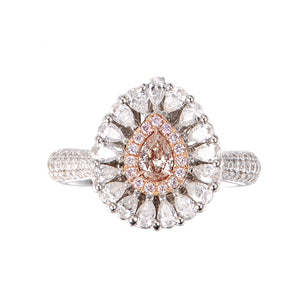 Fancy Brownish Pink Diamond Ring/Pendant - aviadiamonds