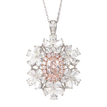 Load image into Gallery viewer, Noelle Champagne Pink Diamond Ring/Pendant - aviadiamonds