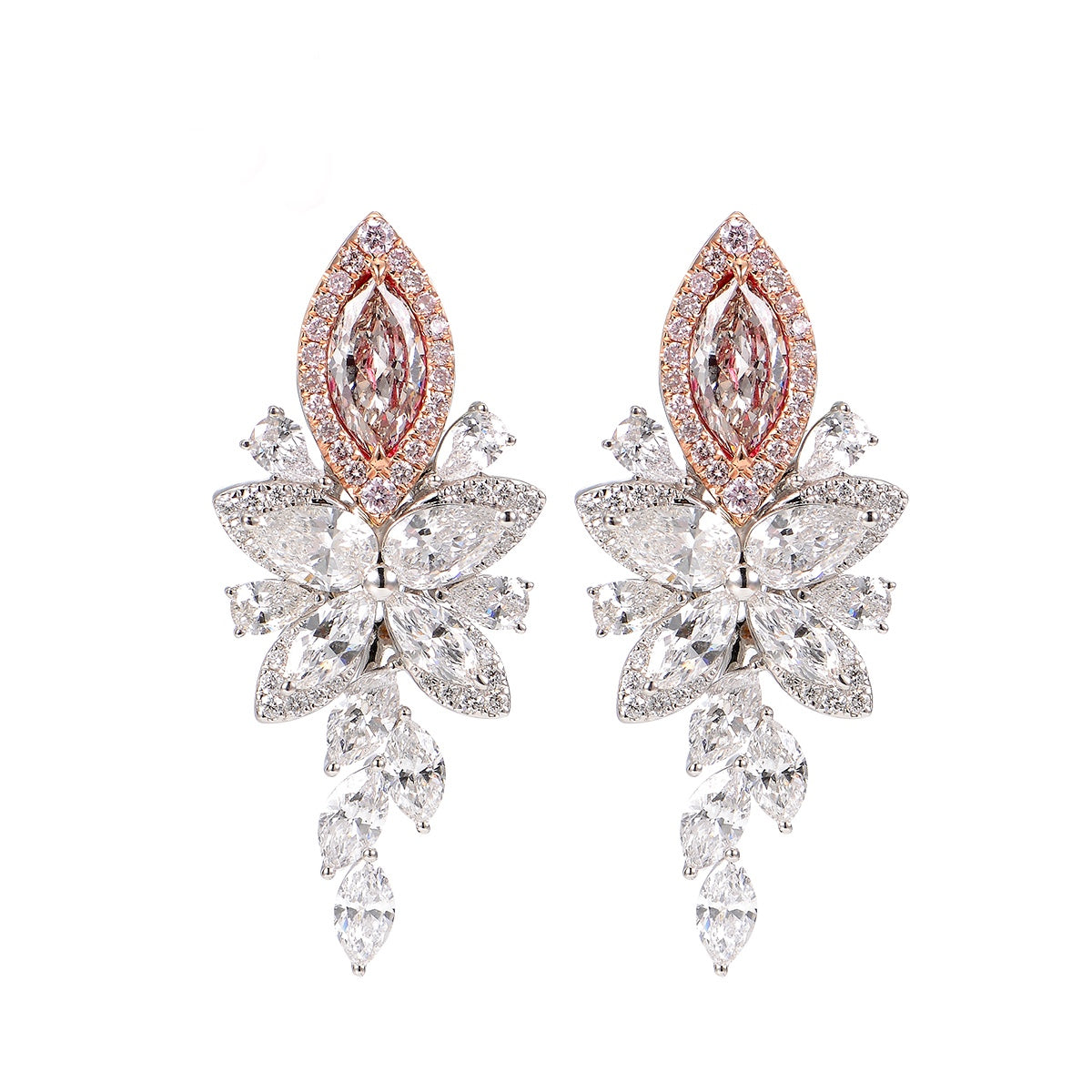 Astra Pink Diamonds Earrings - aviadiamonds