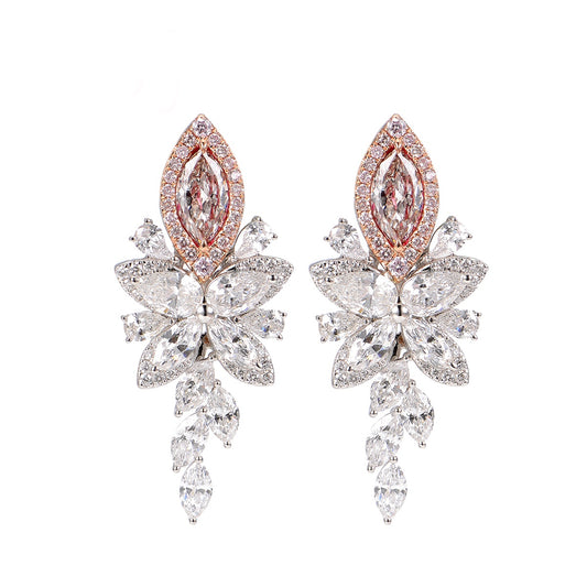 Astra Pink Diamonds Earrings - aviadiamonds