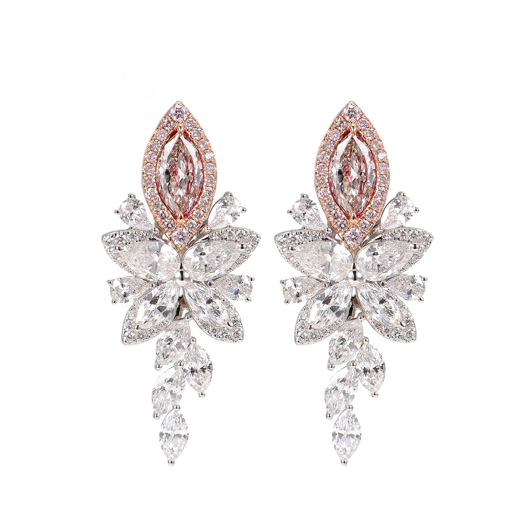 Astra Pink Diamonds Earrings - aviadiamonds