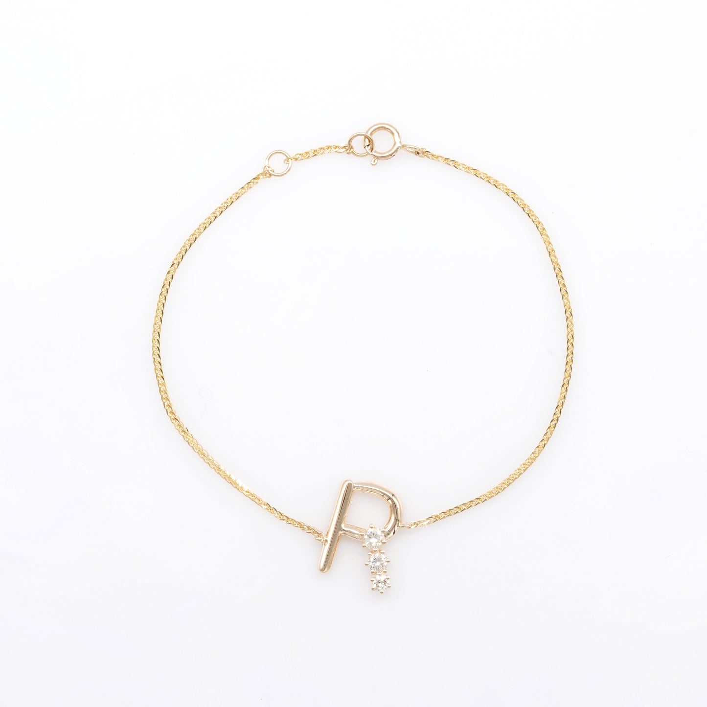 Initial Trio Diamond Bracelet