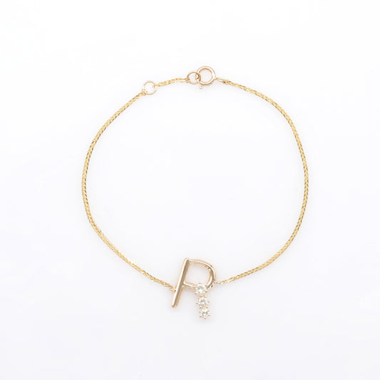 Initial Trio Diamond Bracelet