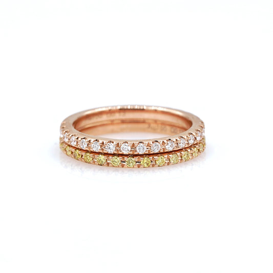 Double Pinky Diamond Eternity Ring - aviadiamonds