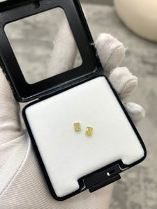 220706 Bespoke Yellow Diamond Earrings for Moon