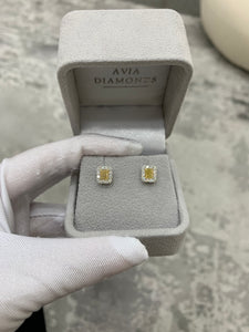 220706 Bespoke Yellow Diamond Earrings for Moon - payment II