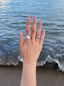 Riviera Perle Etoile Diamond Ring - aviadiamonds