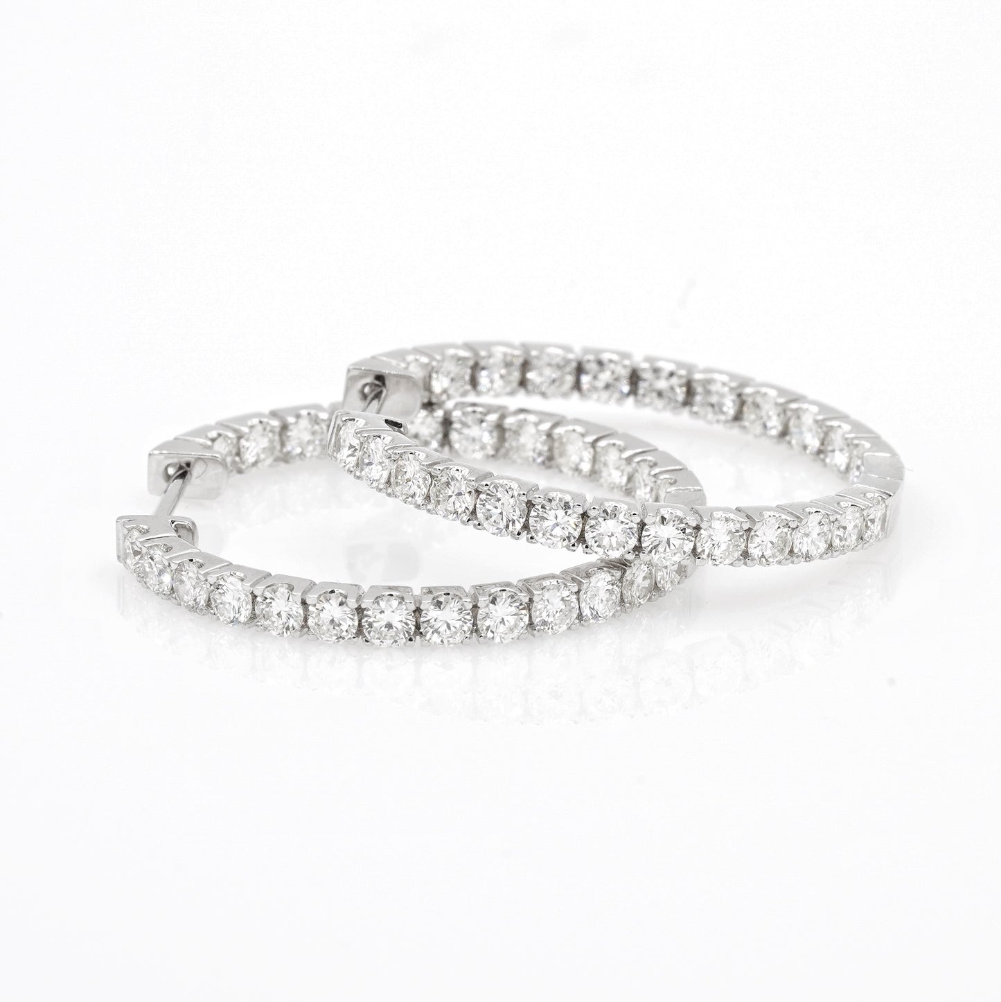 Diamond Hoops - aviadiamonds