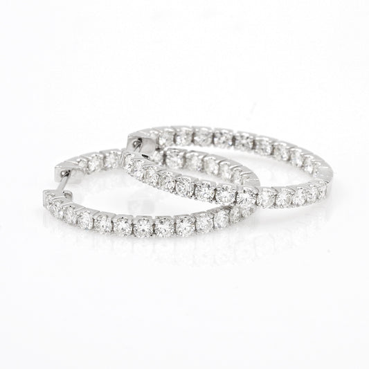 Diamond Hoops - aviadiamonds