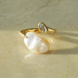 Riviera Perle Etoile Diamond Ring - aviadiamonds